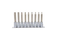 KS TOOLS Set bitova 1/2" tx, dugi, 9 komada, t20-t60 911.1520
